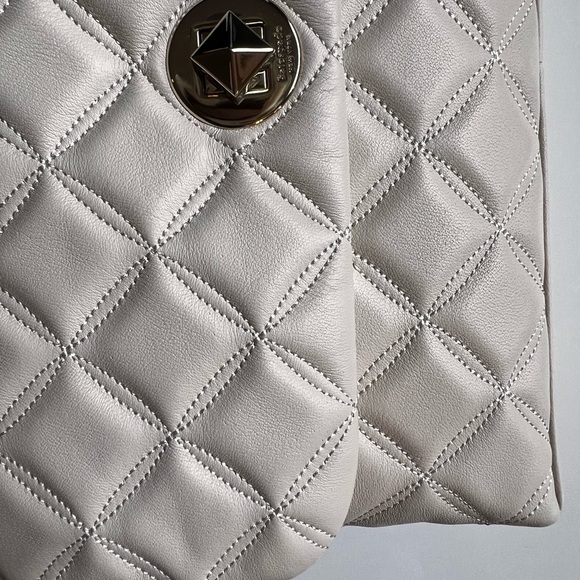New Kate Spade Natalia quilted smooth leather Medium Flap Shoulder/cross body - Picture 6 of 11